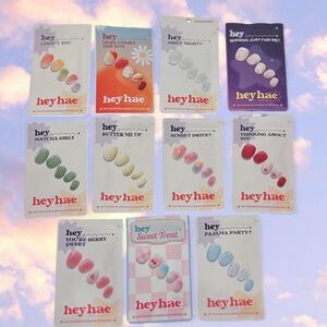 Bundle of Heyhae solar cured gel nail strips
